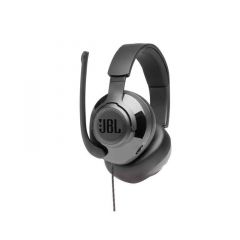 JBL  Quantum 200 3 5mm   1 5M PC splitter Stereo Sound Noise Isolation Passive Flip Up directional Boom Mic  Partially Padded Headband Memory Foam Cushion