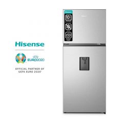 HISENSE | REFRIGERADORA | 14CUFT | INVERTER | CON | DISPENSADOR DE AGUA | GRIS